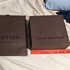 Louis Vuitton Gift Box and LV Shopping bag